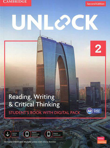 Unlock 2E Level 2 Reading and Writing Skills Student's Book and Online Workbook, with Dig.